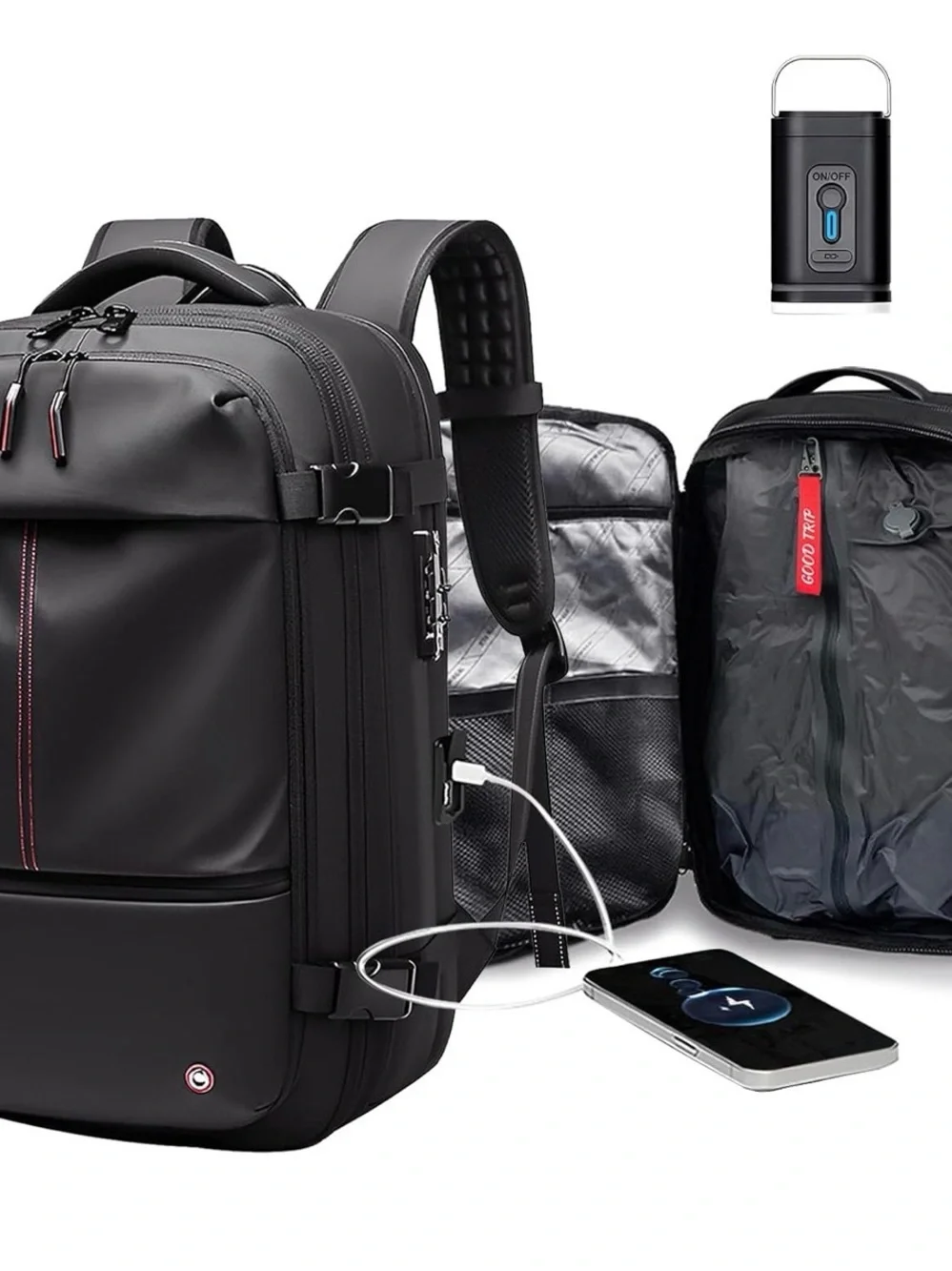 Travel Backpack with USB Charging Port